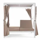 Sofá-cama para uso externo em Textilene e Alumínio com Encostos Reclináveis - Anastasia Viadurini