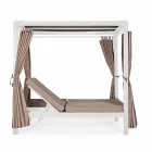 Sofá-cama para uso externo em Textilene e Alumínio com Encostos Reclináveis - Anastasia Viadurini