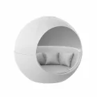 Espreguiçadeira de jardim de design redondo luxuoso com guarda-sol - Ulm Moon by Vondom Viadurini
