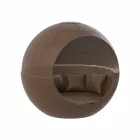 Espreguiçadeira de jardim de design redondo luxuoso com guarda-sol - Ulm Moon by Vondom Viadurini