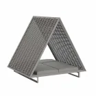 Sofá de jardim luxuoso em alumínio e tecido - Frame Vineyard by Vondom Viadurini