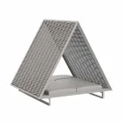 Sofá de jardim luxuoso em alumínio e tecido - Frame Vineyard by Vondom Viadurini