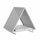 Sofá de jardim luxuoso em alumínio e tecido - Frame Vineyard by Vondom Viadurini