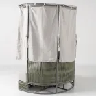 Chaise longue de jardim em teca, alumínio e corda com almofadas - Arcangelo Viadurini