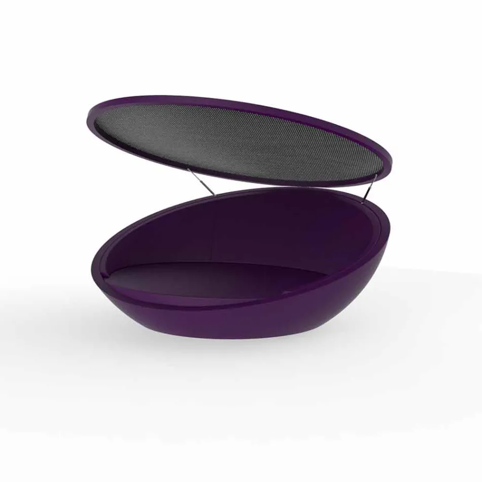 Espreguiçadeira de design moderno Ulm by Vondom, em resina de polietileno Viadurini