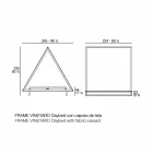 Sofá-cama externo em alumínio e tecido de design luxuoso - Frame Vineyard by Vondom Viadurini