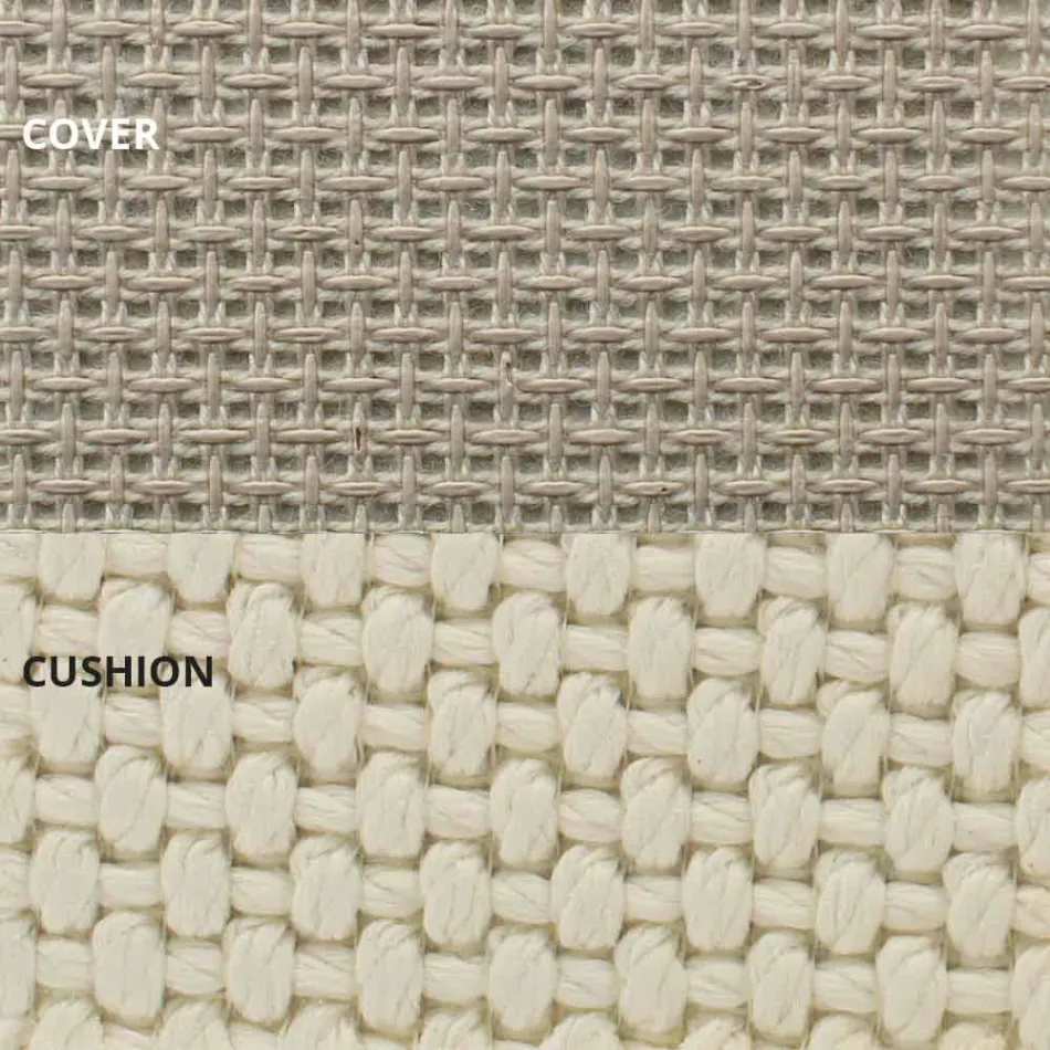 Sofá-cama externo em alumínio e tecido de design luxuoso - Frame Vineyard by Vondom Viadurini