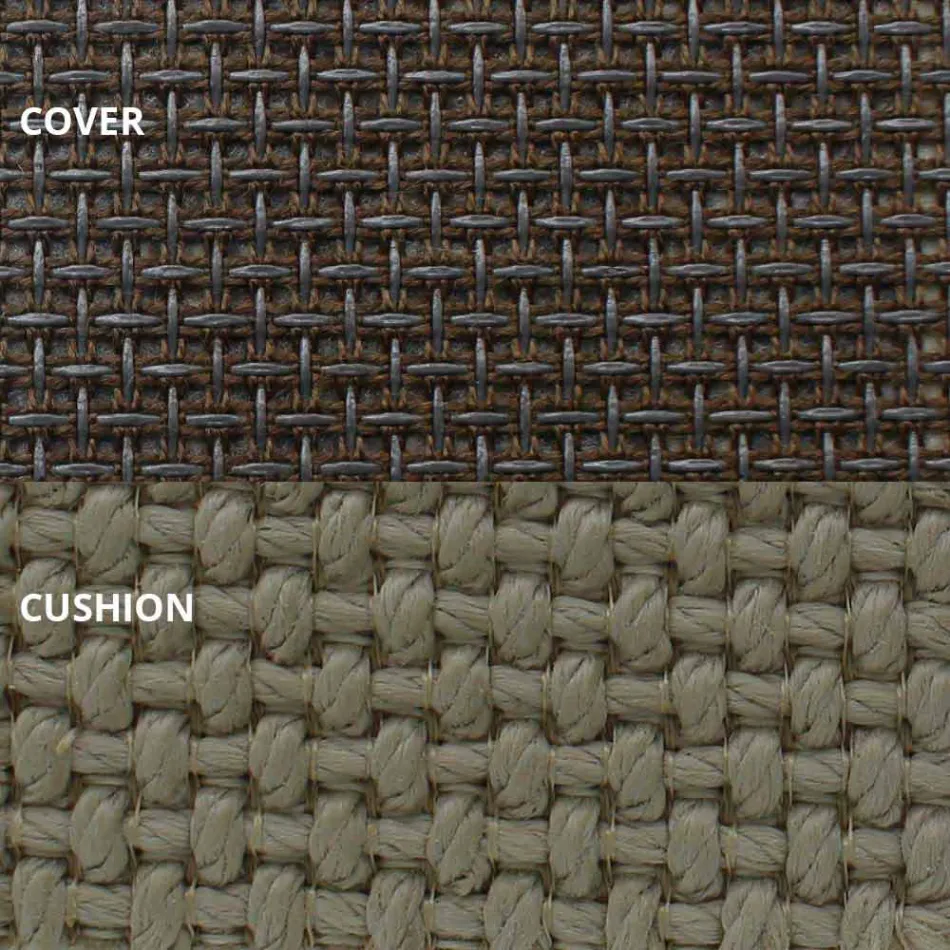 Sofá-cama externo em alumínio e tecido de design luxuoso - Frame Vineyard by Vondom Viadurini