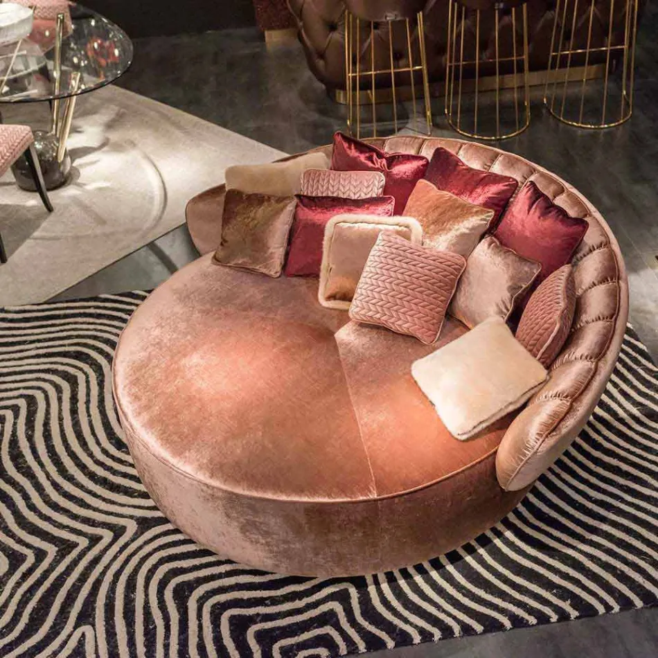 Daybed em tecido 100% Made in Italy Belle 2 Viadurini