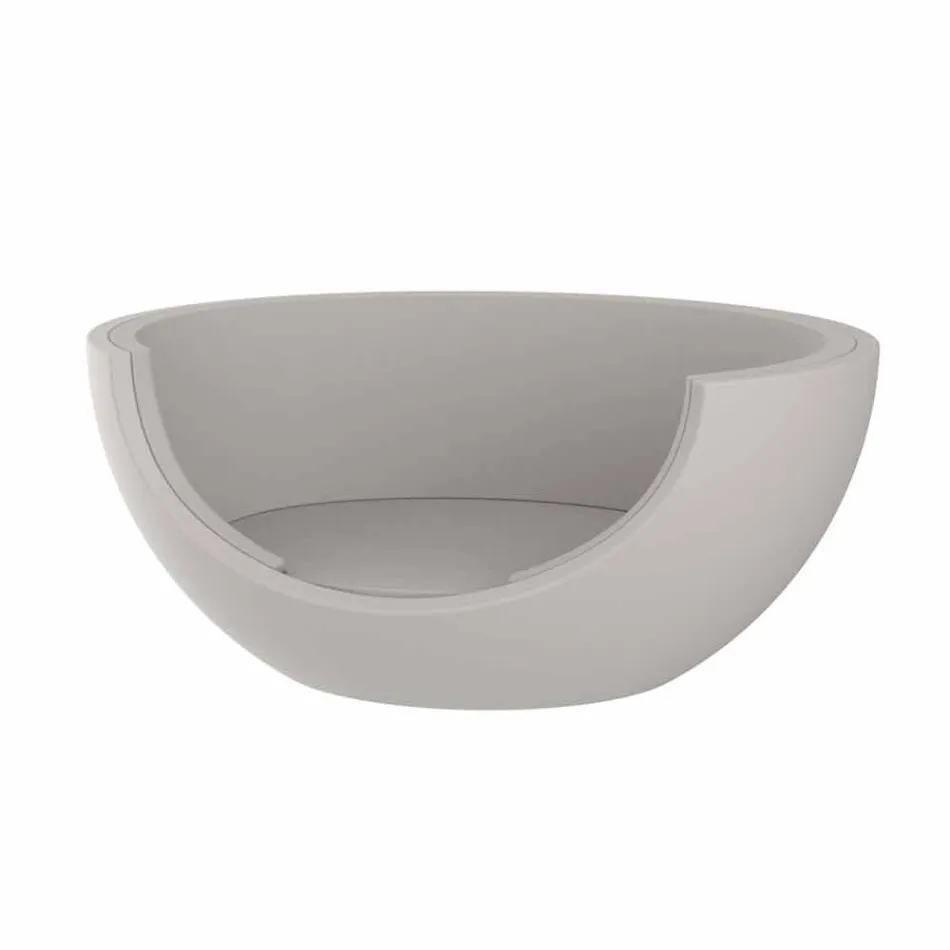 Sofá-cama para exterior luxuoso com design circular em polietileno - Ulm Moon by Vondom Viadurini