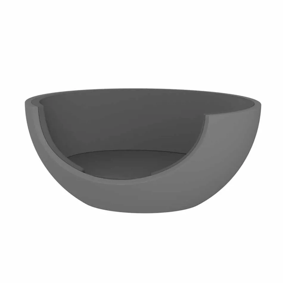 Sofá-cama para exterior luxuoso com design circular em polietileno - Ulm Moon by Vondom Viadurini