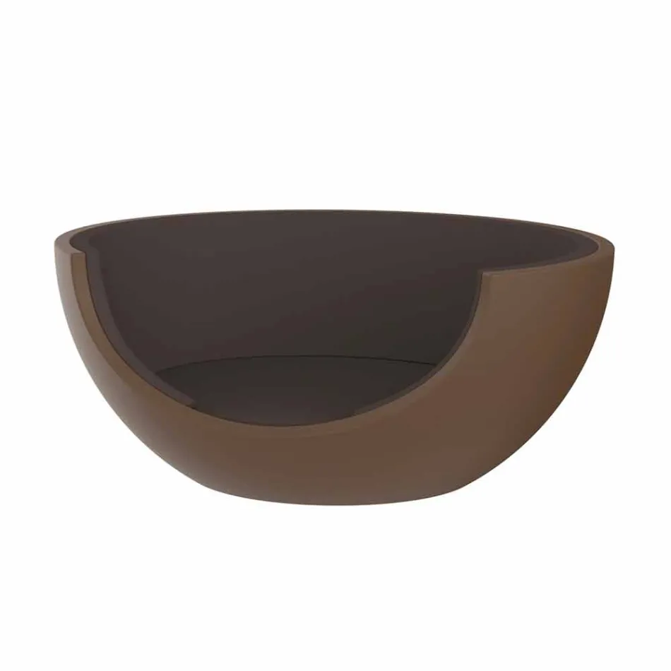 Sofá-cama para exterior luxuoso com design circular em polietileno - Ulm Moon by Vondom Viadurini