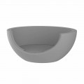 Sofá-cama para exterior luxuoso com design circular em polietileno - Ulm Moon by Vondom