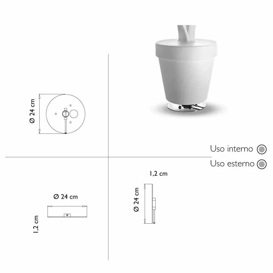 Decoração de móveis de jardim brilhante com design moderno - Tulip por Myyour Viadurini