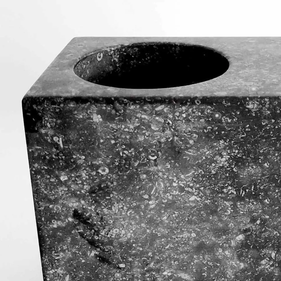 Distribuidor de sabão líquido com vidro de mármore feito na Itália - Clik Viadurini