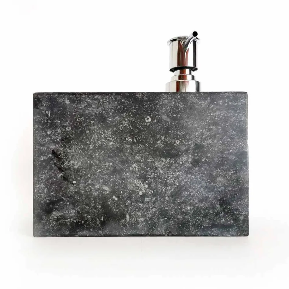 Distribuidor de sabão líquido com vidro de mármore feito na Itália - Clik Viadurini