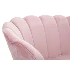 Sofá Moderno de 2 Lugares em Veludo com Pés de Ferro Dourado - Annina Viadurini