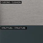 Sofá de jardim de 2 lugares em metal e almofada Made in Italy - Fontana Viadurini