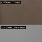 Sofá de jardim de 2 lugares em metal e almofada Made in Italy - Fontana Viadurini