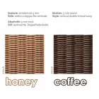 Sofá 2 lugares de jardim de polietileno feito à mão Jonny Viadurini