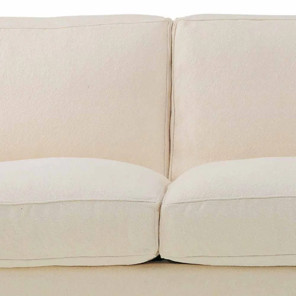 Sofá 3 lugares coberto com tecido de alta qualidade Made in Italy - Andromeda Viadurini