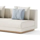 Sofá modular ao ar livre em tecido fabricado na Itália - Rubik Viadurini