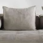 Poltrona design contemporâneo Cardo, estofamento em pele Viadurini