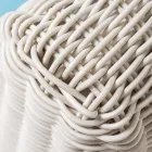 Sofá externo de 3 lugares em tecido de poliuretano - Charlie Viadurini