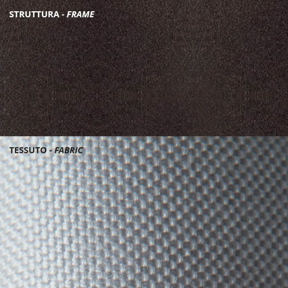 Sofá externo de 2 lugares em aço galvanizado fabricado na Itália - Selvaggia Viadurini