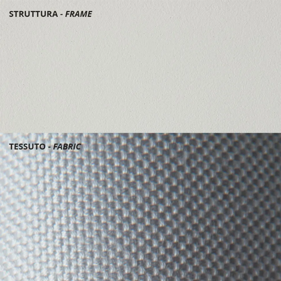 Sofá externo de 2 lugares em aço galvanizado fabricado na Itália - Selvaggia Viadurini