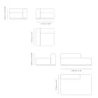 Sofá Modular Exterior em Compensado Marítimo Fabricado na Itália - Bahias Viadurini