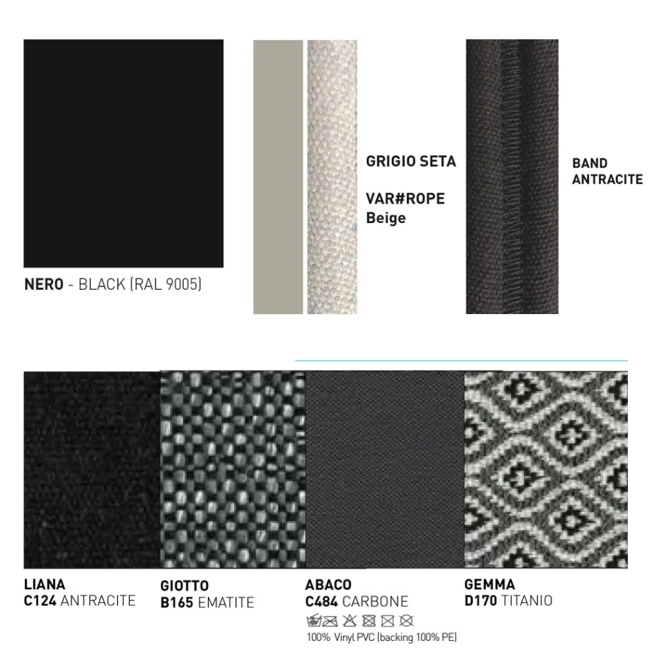 Sofá ao ar livre com travesseiros incluídos fabricado na Itália - Emmacross por Varaschin Viadurini