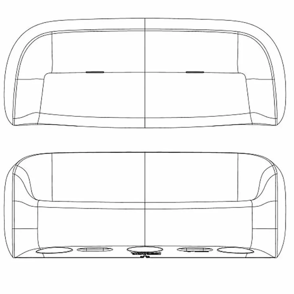 Sofá de design ao ar livre em Blow by Vondom polyethylene resin Viadurini