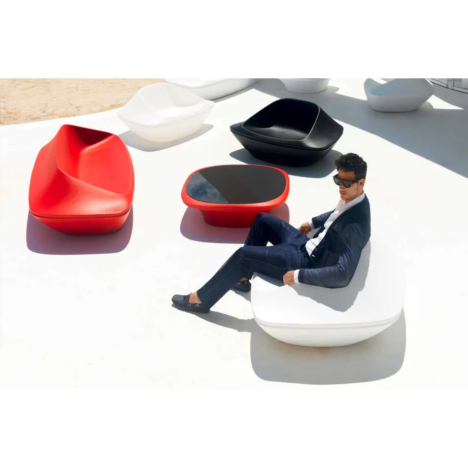 Sofá exterior Ufo by Vondom design em resina de polietileno Viadurini