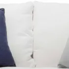 Sofá Externo em Aço e Tecido PVC Branco Almofadas - Ontario 6 Viadurini