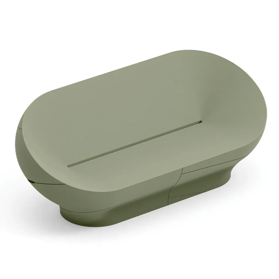 Sofá de exterior em polietileno disponível em várias cores - Toalha Viadurini