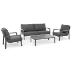 Sofá Exterior em Tecido com Estrutura em Alumínio, Homemotion - Cara Viadurini