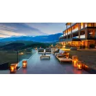 Sofá moderno ao ar livre Varaschin Bali com almofadas acolchoadas Viadurini