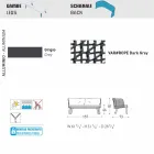 Modern Varaschin Emma sofá ao ar livre em tecido e metal Viadurini