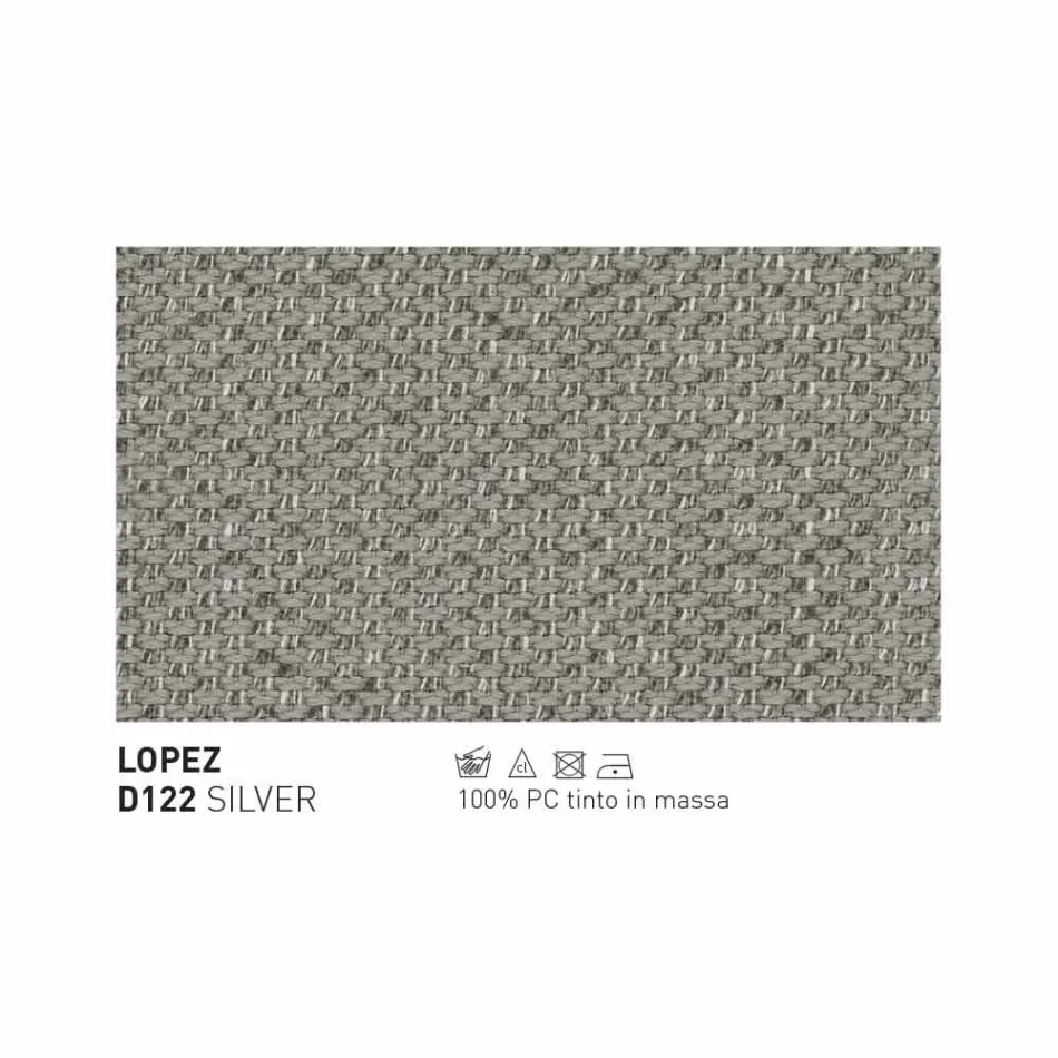 Modern Varaschin Emma sofá ao ar livre em tecido e metal Viadurini