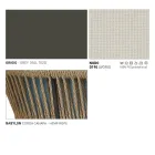 Sofá de jardim de 2 lugares em alumínio com trama - Cricket by Varaschin Viadurini