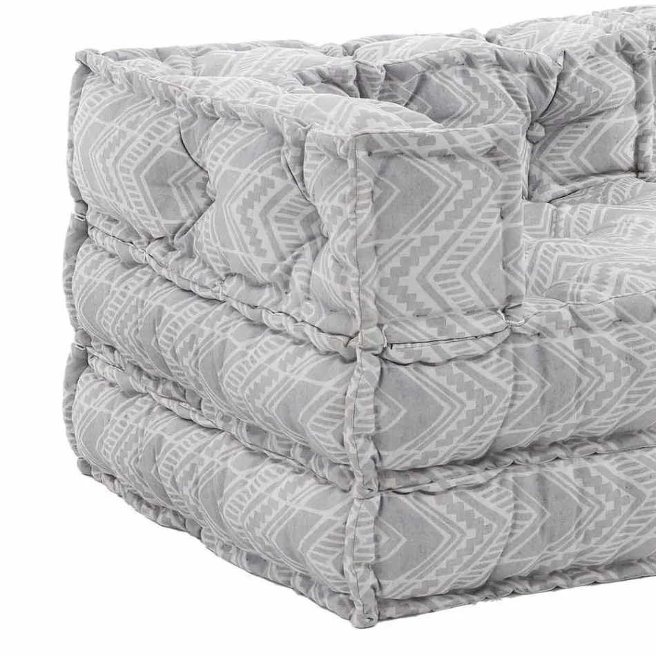 Sofá de jardim étnico de dois lugares em tecido repelente de água - Shamo Viadurini