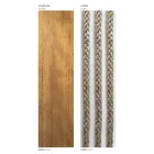 Sofá de jardim modular com estrutura baixa de madeira fabricado na Itália - Rubik Viadurini