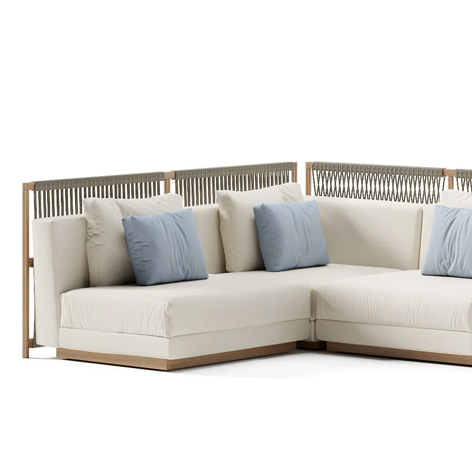 Sofá de jardim modular feito na Itália - Rubik Viadurini