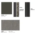 Sofá de jardim de alumínio feito na Itália - Emmacross por Varaschin Viadurini