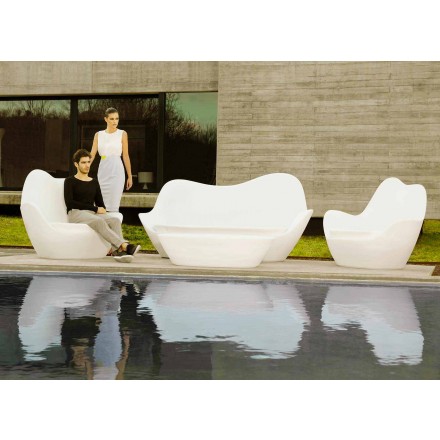Sofá de jardim de polietileno design moderno Sabinas by Vondom Viadurini