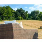 Sofá tecido à mão de jardim Joe Coffee polietileno Viadurini