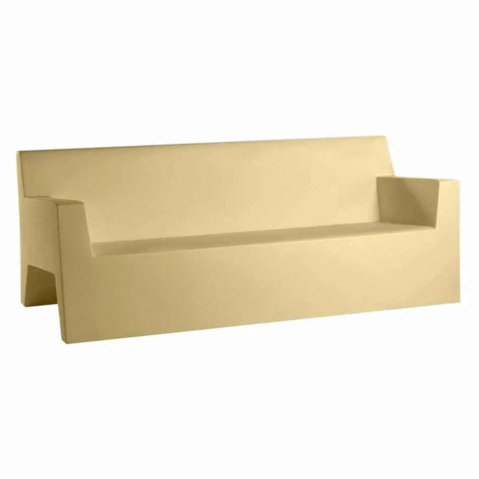 Jut by Vondom sofá de jardim, em resina de polietileno, design Viadurini