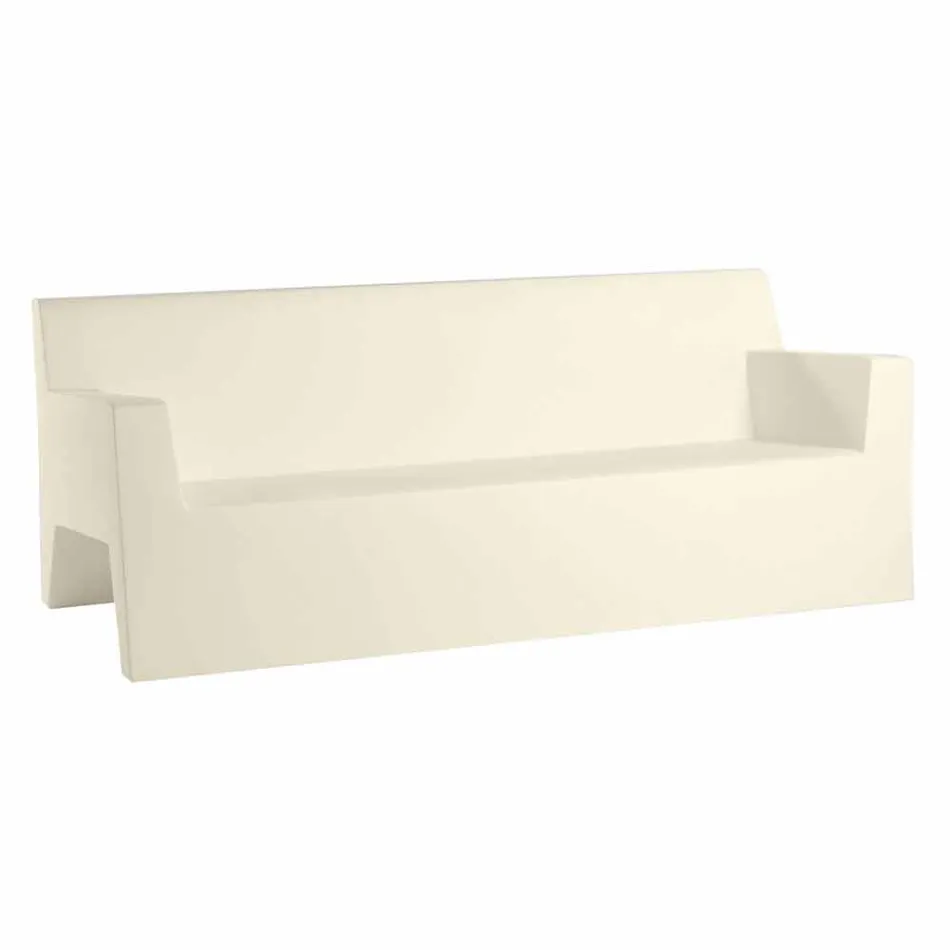 Jut by Vondom sofá de jardim, em resina de polietileno, design Viadurini