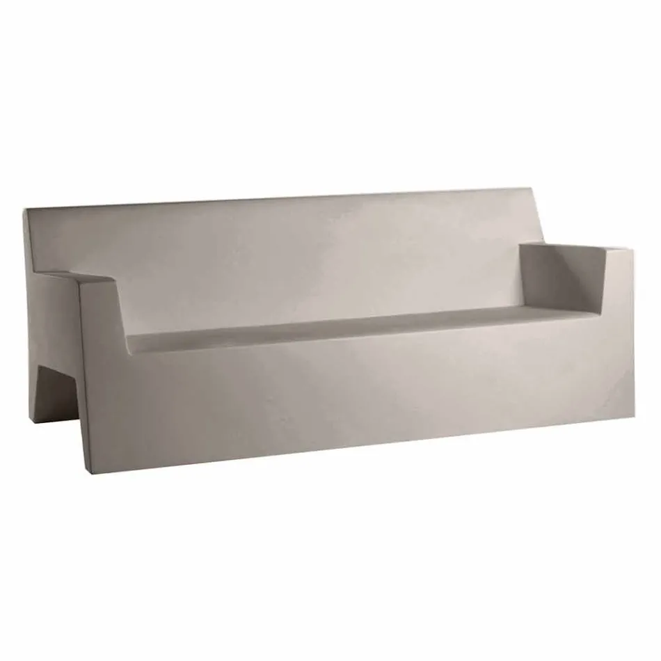 Jut by Vondom sofá de jardim, em resina de polietileno, design Viadurini